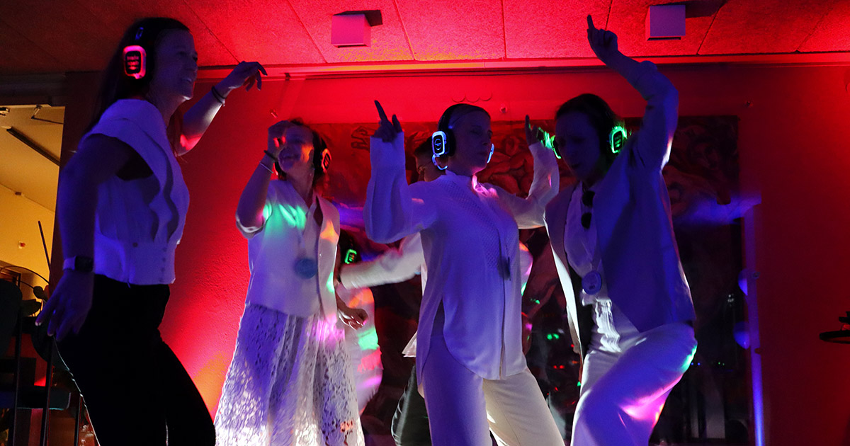 Silent Disco på företagsfesten Möten & Event Vår Gård
